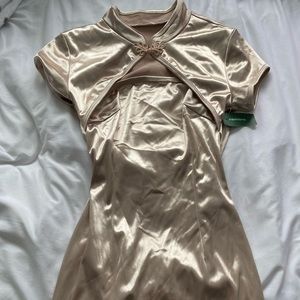 Beautiful NWT Champagne Mini Dress